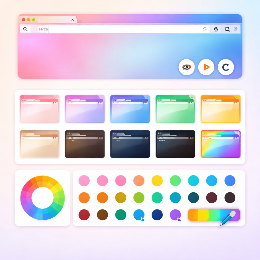 插件页展示浏览器个性化主题更换